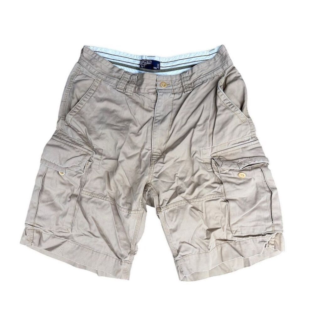 Polo Ralph Lauren Men's Cargo Chino Shorts Beige Size 32